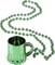 4E's Novelty St Patricks Day Beads Necklace Bulk (72 Pack) Green Shamrock Beads Shot Glass Assortment - St Patricks Day Gifts for Kids, 33" 8mm Irish Kids Party Favor Supplies Costume Accessories